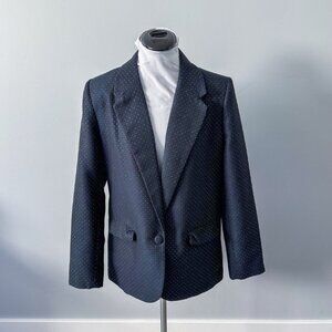A New Day Navy with Gold Pin Dots Blazer